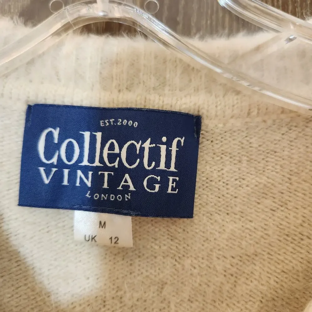 Collectif Vintage London Fuzzy Cardigan – Size Small